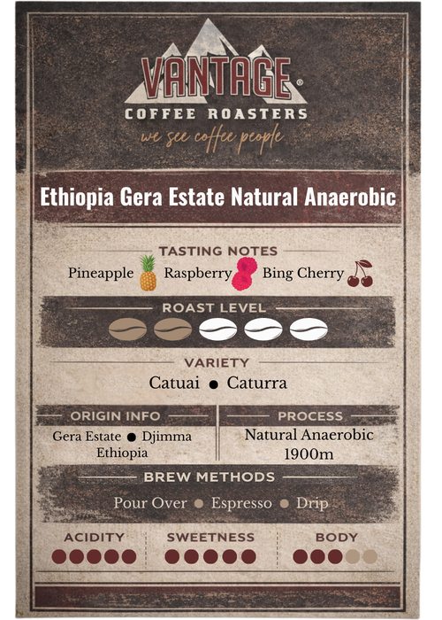 Ethiopia Yirgacheffe Gera Estate-Natural Anaerobic